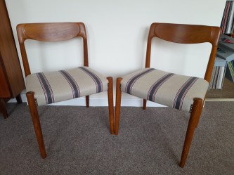 Pair of Danish Teak Dining Chairs